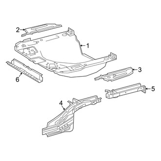 Toyota OE - Rear Body & Floor - Floor & Rails