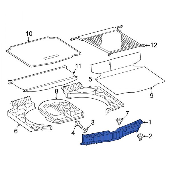 Liftgate Trim Scuff Plate