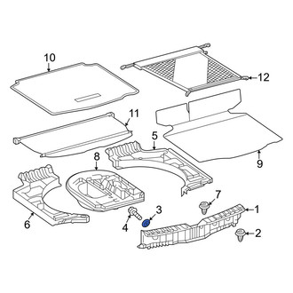 Toyota OE - Tie Down Hook Cap
