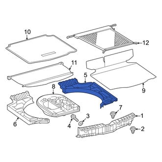 Toyota OE - Rear Right Trunk Floor Storage Box