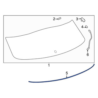 Toyota OE - Liftgate Glass Seal