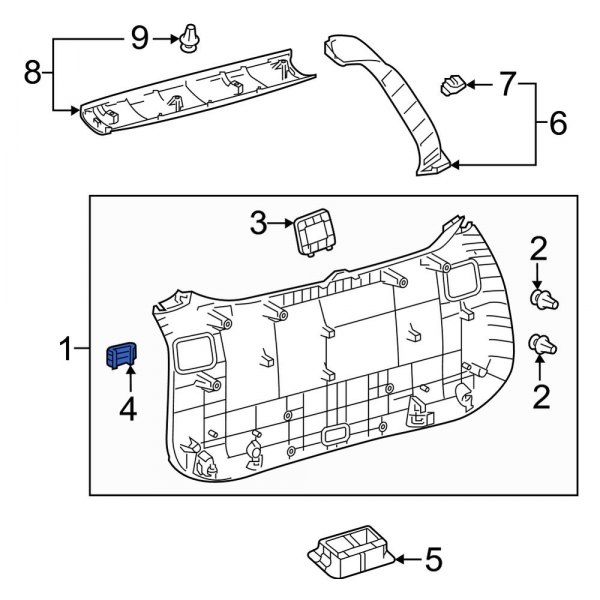 Liftgate Trim Cap