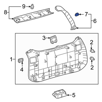 Toyota OE - Liftgate Trim Panel Clip