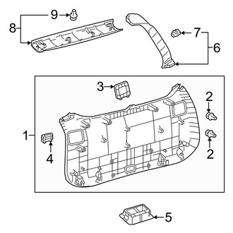 Toyota OE - Lift Gate - Interior Trim