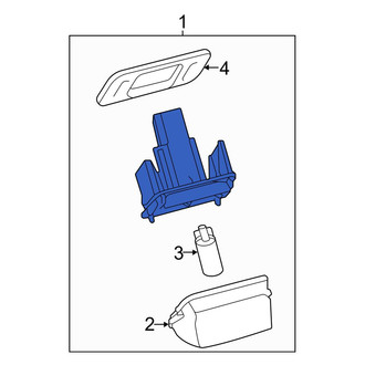 Toyota OE - Rear License Plate Light Assembly