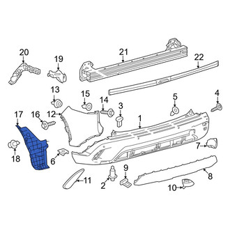Toyota OE - Rear Left Bumper Splash Shield