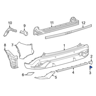 Toyota OE - Rear Lower Tow Eye Cap