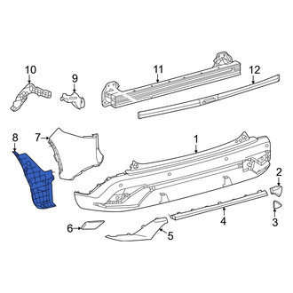 Toyota OE - Rear Left Bumper Splash Shield