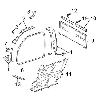 Toyota OE - Rear Body Panel Molding Clip