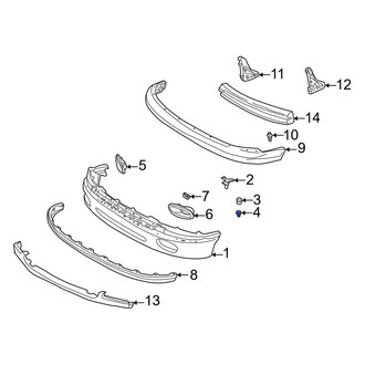 Toyota OE - Front Bumper Face Bar Nut