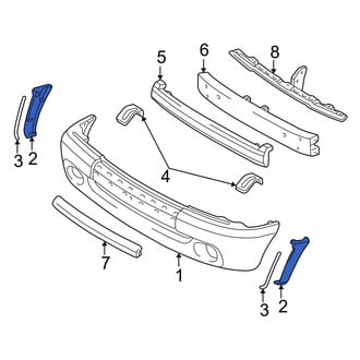 Toyota OE - Front Left Bumper Extension