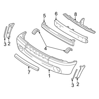 Toyota OE - Front Bumper - Bumper & Components (Resin)