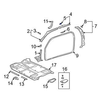 Toyota OE - Door Sill Plate Clip