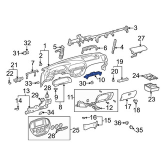 Toyota OE - Instrument Panel Cover