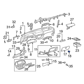 Toyota OE - Glove Box Handle
