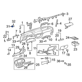 Toyota OE - Outer Dashboard Panel Cap