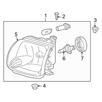 Toyota OE - Front Lamps - Headlamp Components (Regular Cab / Access Cab)