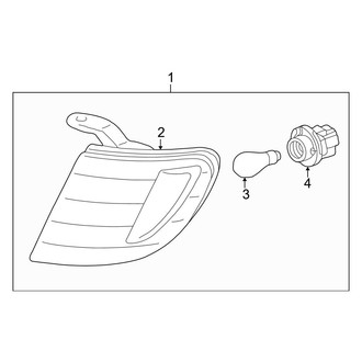 Toyota OE - Front Right Turn Signal Light Assembly