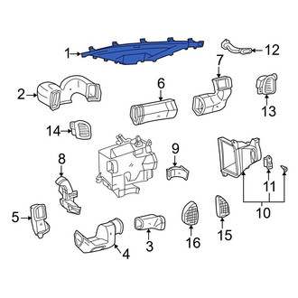 Toyota OE - Front Center Windshield Defroster Nozzle
