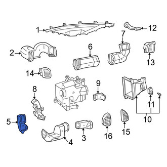 Toyota OE - Center Instrument Panel Air Duct