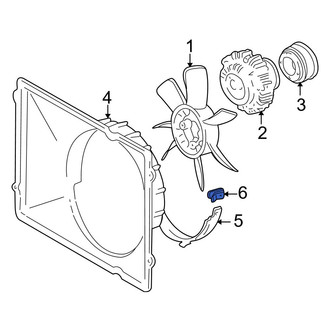 Toyota OE - Engine Cooling Fan Shroud Clip