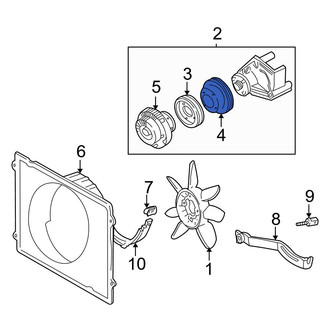 Toyota OE - Rear Engine Cooling Fan Clutch Pulley