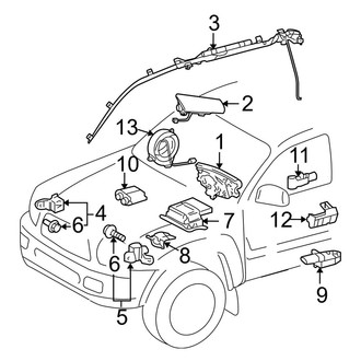 Toyota OE - Restraint Systems - Air Bag Components