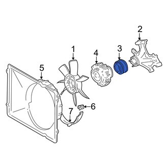 Toyota OE - Engine Cooling Fan Clutch Pulley