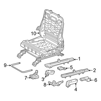 Toyota OE - Seats & Tracks - Tracks & Components (Front, 60/40 Split Bench Seat)