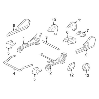 Toyota OE - Seats & Tracks - Tracks & Components (Bucket Seats, Driver Side, W/O Power), (Limited / SR5)
