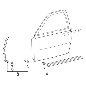 Toyota Tundra Reg /& Ext Access Cab Rear Right Inside Door Handle /& Bezel Fits
