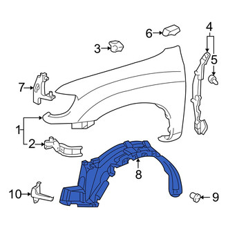 Toyota OE - Front Left Fender Splash Shield