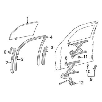 Toyota OE - Front Door - Glass & Hardware