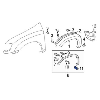 Toyota OE - Wheel Arch Molding Clip