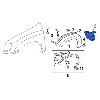 Toyota OE - Front Right Mud Flap