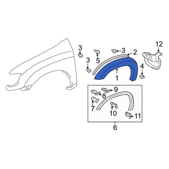 Toyota OE - Rear Right Fender Flare