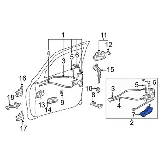 Toyota OE - Front Right Door Lock Actuator Motor