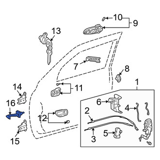 Toyota OE - Front Left Door Check