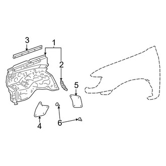 Toyota OE - Fender - Inner Components