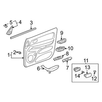 Toyota OE - Front Door - Interior Trim (Double Cab)
