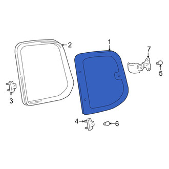 Toyota OE - Rear Left Door Glass
