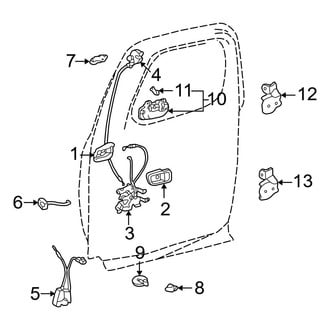 Toyota OE - Rear Door - Lock & Hardware (Access Cab)