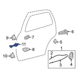 Toyota OE - Rear Right Door Check