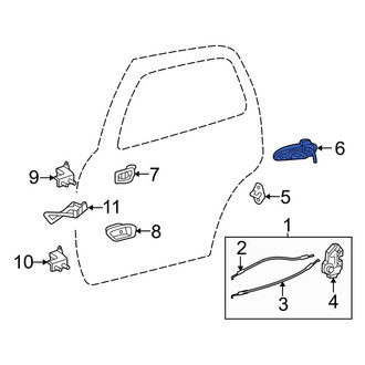 Toyota OE - Front Right Outer Exterior Door Handle