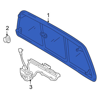 Toyota OE - Rear Cab Sliding Glass