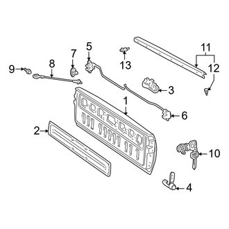 Toyota OE - Pick Up Box - Tail Gate (8' Bed), (Regular Cab)