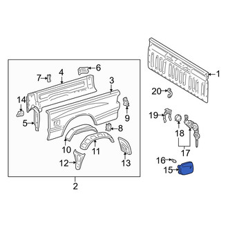 Toyota OE - Rear Fuel Filler Door