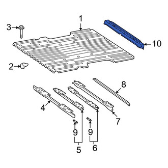 Toyota OE - Rear Truck Bed Floor Sill