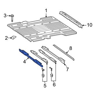 Toyota OE - Truck Bed Floor Sill Reinforcement