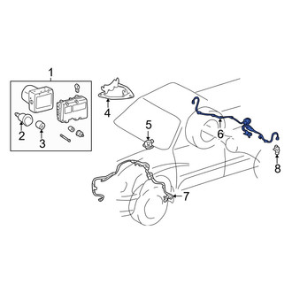Toyota OE - Rear ABS Wheel Speed Sensor Wiring Harness